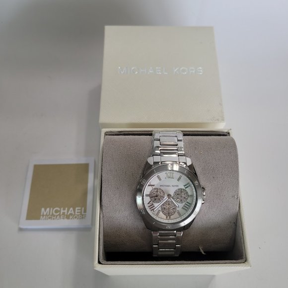 Michael Kors Womens MK7263 Bradshaw Stainless Steel Chronograph Watch - Picture 10 of 11